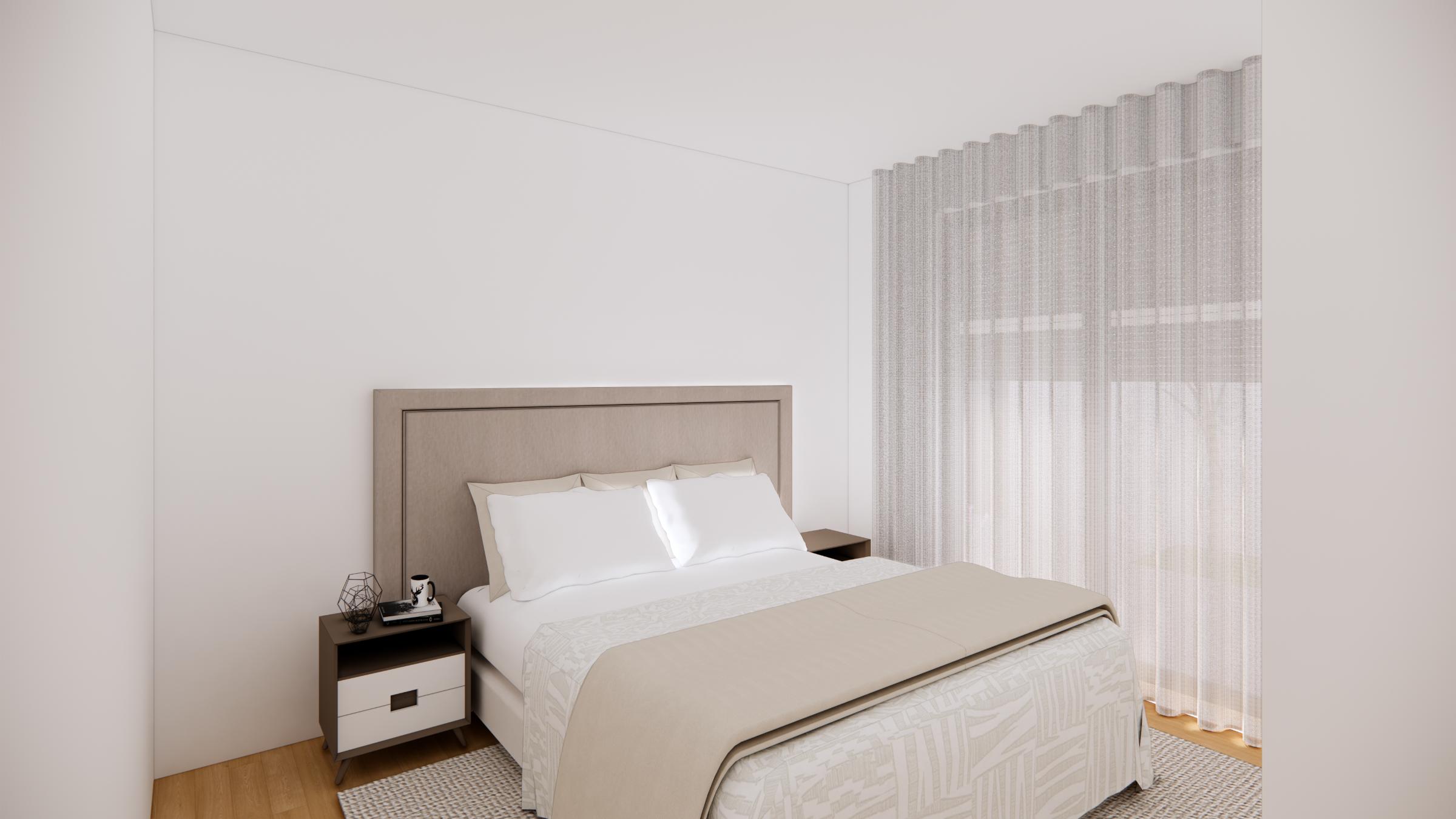 enquadra-moirinho3-13 Foto de quarto com cama de casal