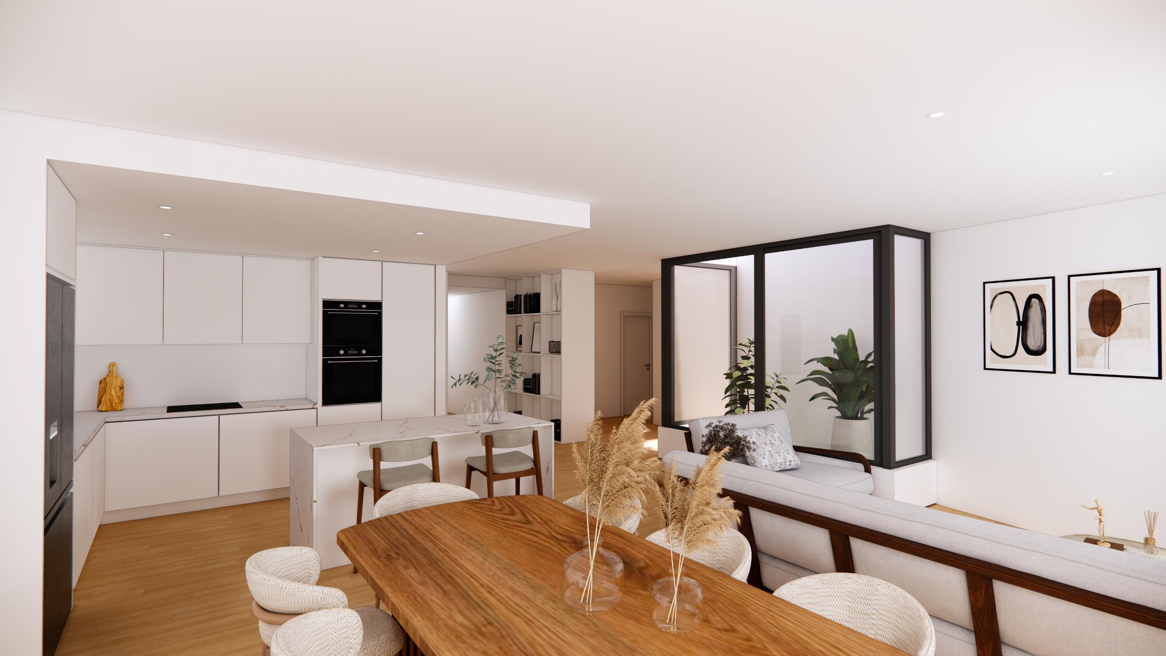 enquadra-moirinho3-7 Foto da sala de jantar com o jardim interior